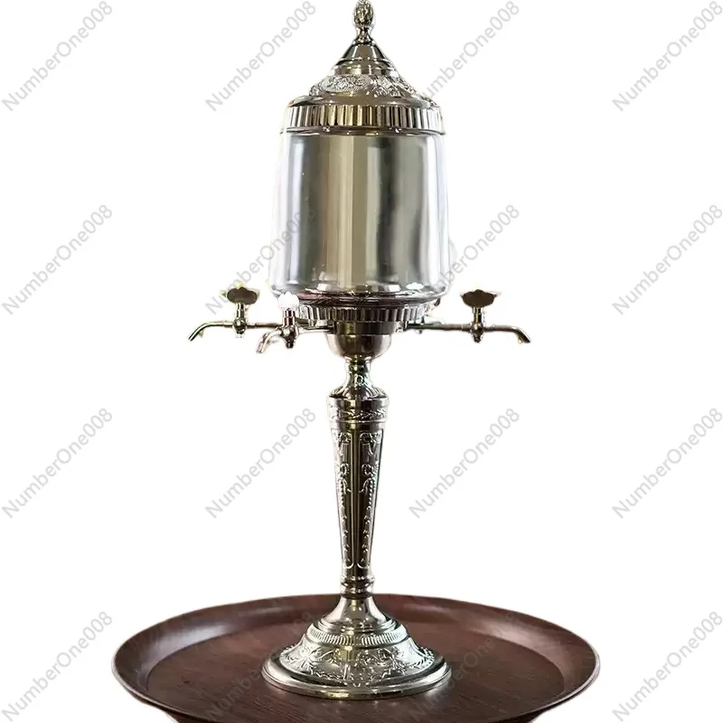 

Аутентичный фонтан для абрикоды 1,5 л, диспенсер для воды с двумя носиками для традиционного приготовления абрикоды методом капельного выжигания