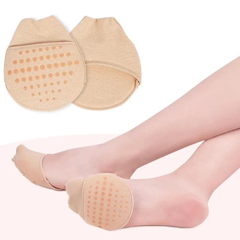 

10pieces=5pairs Invisible Pedicure Forefoot Socks Anti-Slip Sweat Absorb For High Heel Shoes Pedicure Pads Relief Pain Hot Sale