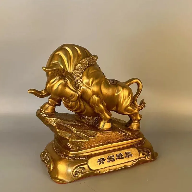 Ox, Ox, Craft Home Decor, Bronze Ox Symbolizing Progress and Innovation