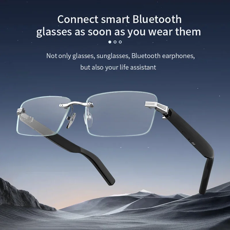 

G06 new Smart Glasses Bluetooth Sunglasses Built-in Microphone Speakers Touch & Voice Assistant Compatible Glass for Men Women