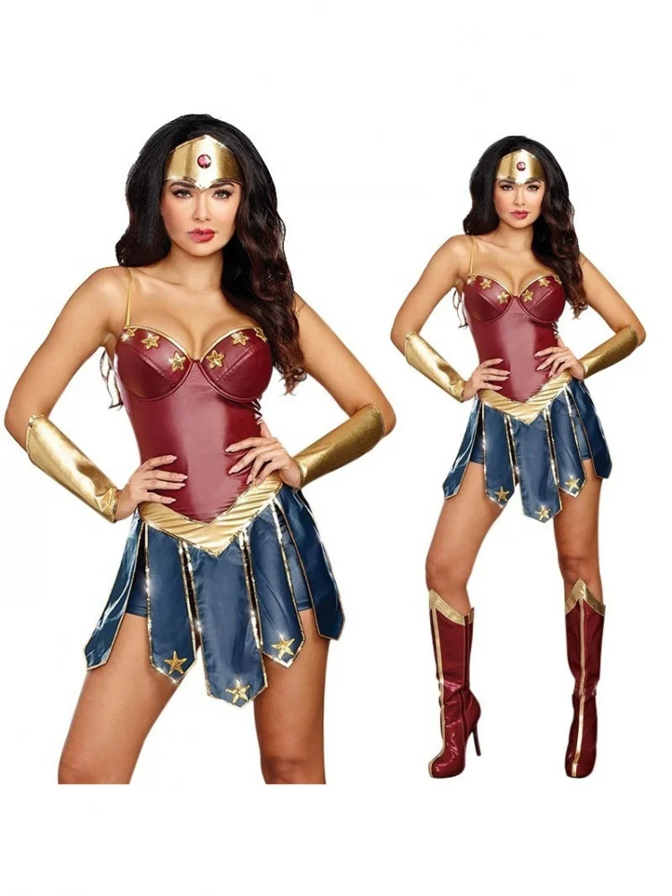 

Костюм для выступлений на Хэллоуин для взрослых, сценическая одежда для косплея, наряд Бога римской войны, полиэстер, китайский Sle Dr