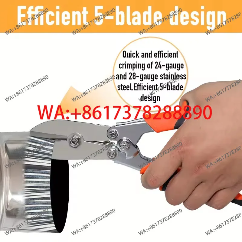 Sheet metal tool pipe shrinking pliers Sheet metal pliers durable anti-rust forged forging non-slip handle pipe shrinking pliers