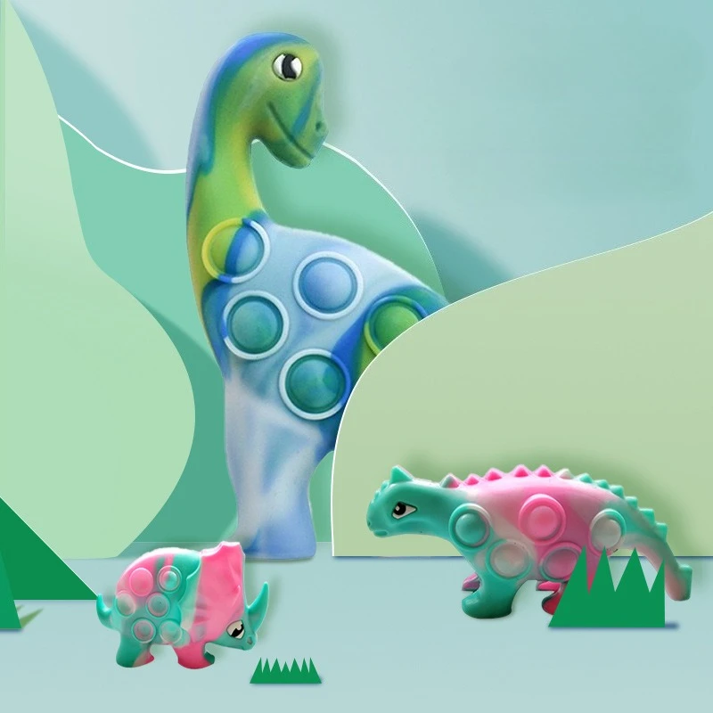 

3D динозавр пузырь игрушки-непоседа силиконовый прыгающий мяч детская развивающая настольная игрушка для снятия стресса