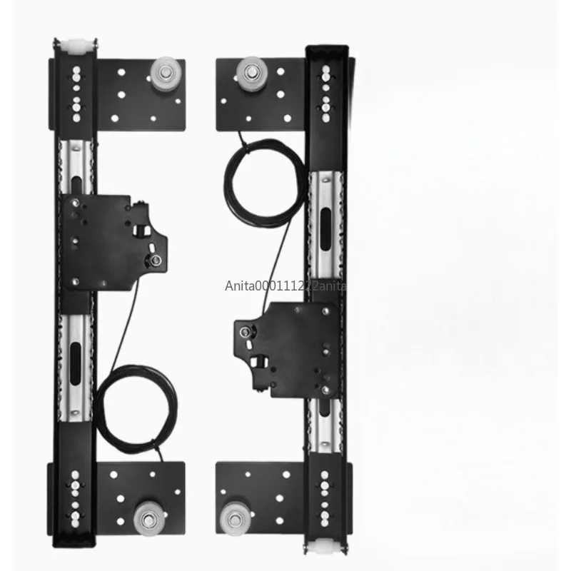 Hidden Door Track Wardrobe Swing Door Slide Simple Invisible Butterfly Pocket Side Plug Flip Door Home Hardware Hinge