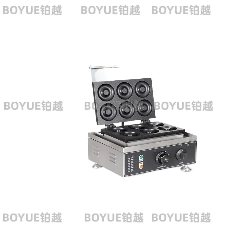 Commercial Double Sided Donut Maker Electric Doughnut Machine Breakfast Bread with Replaceable Plug for Home Use