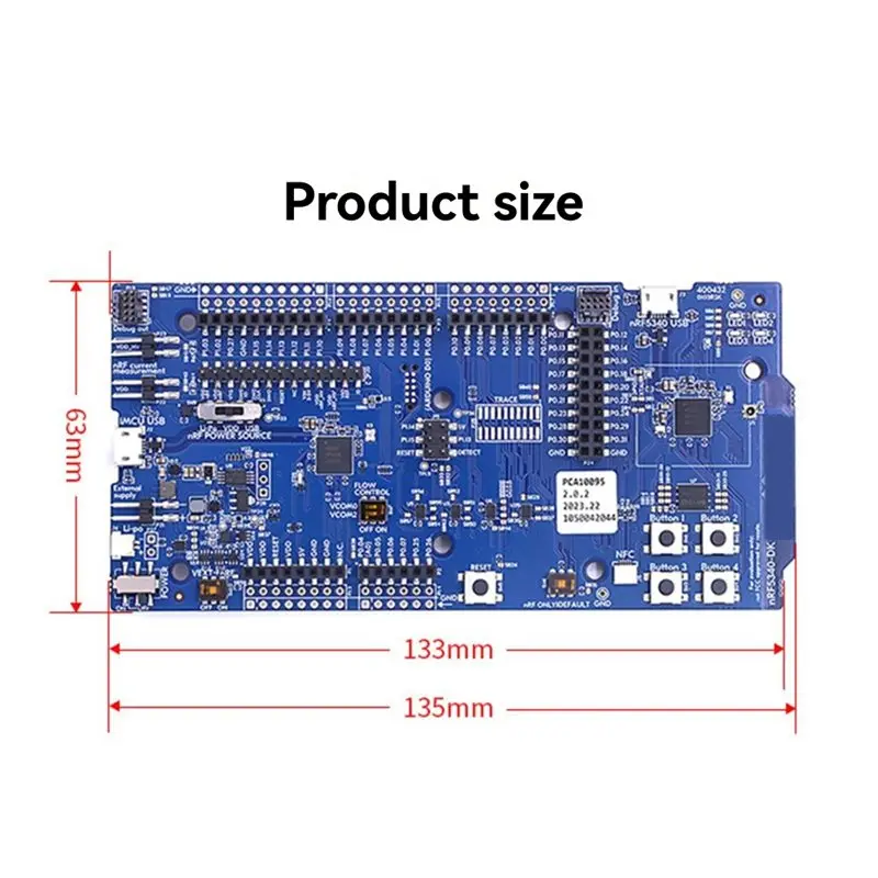 [NUOVO A09R!】 Per NRF5340 DK Per Arduino UNO R3 Scheda di sviluppo compatibile Versatile per NRF5340 Soc Dual Core Bluetooth 5.2
