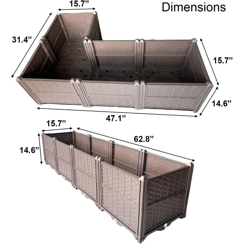 Outdoor Planting Box, Planter Garden Boxes Outdoor，Raised Garden Bed with Legs Flower Rack for Growing Flowers, Vegetables