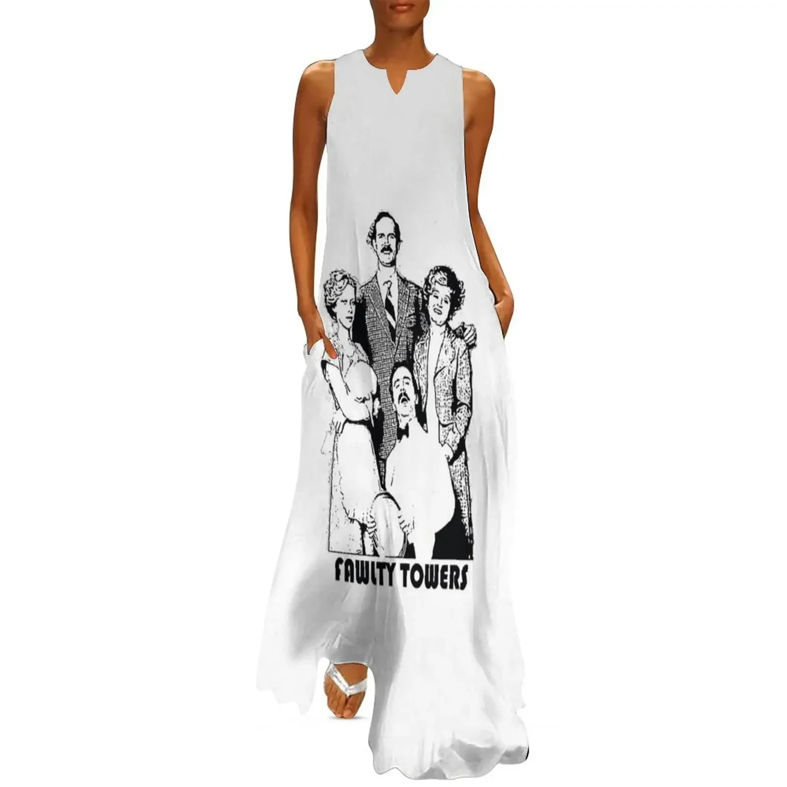 

Fawlty Towers Long Dress fairy dress loose women's dress long dresses for women