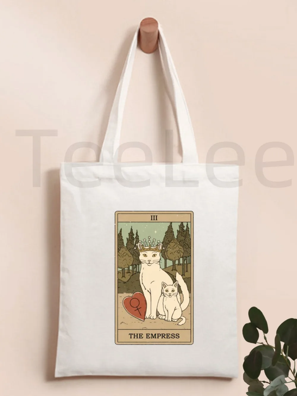 Vintage Tarot Katze gedruckt Einkaufstasche Frauen Harajuku Shopper Handtasche Mädchen Schulter Einkaufstasche Dame Leinwand Tasche Bolsa Feminina