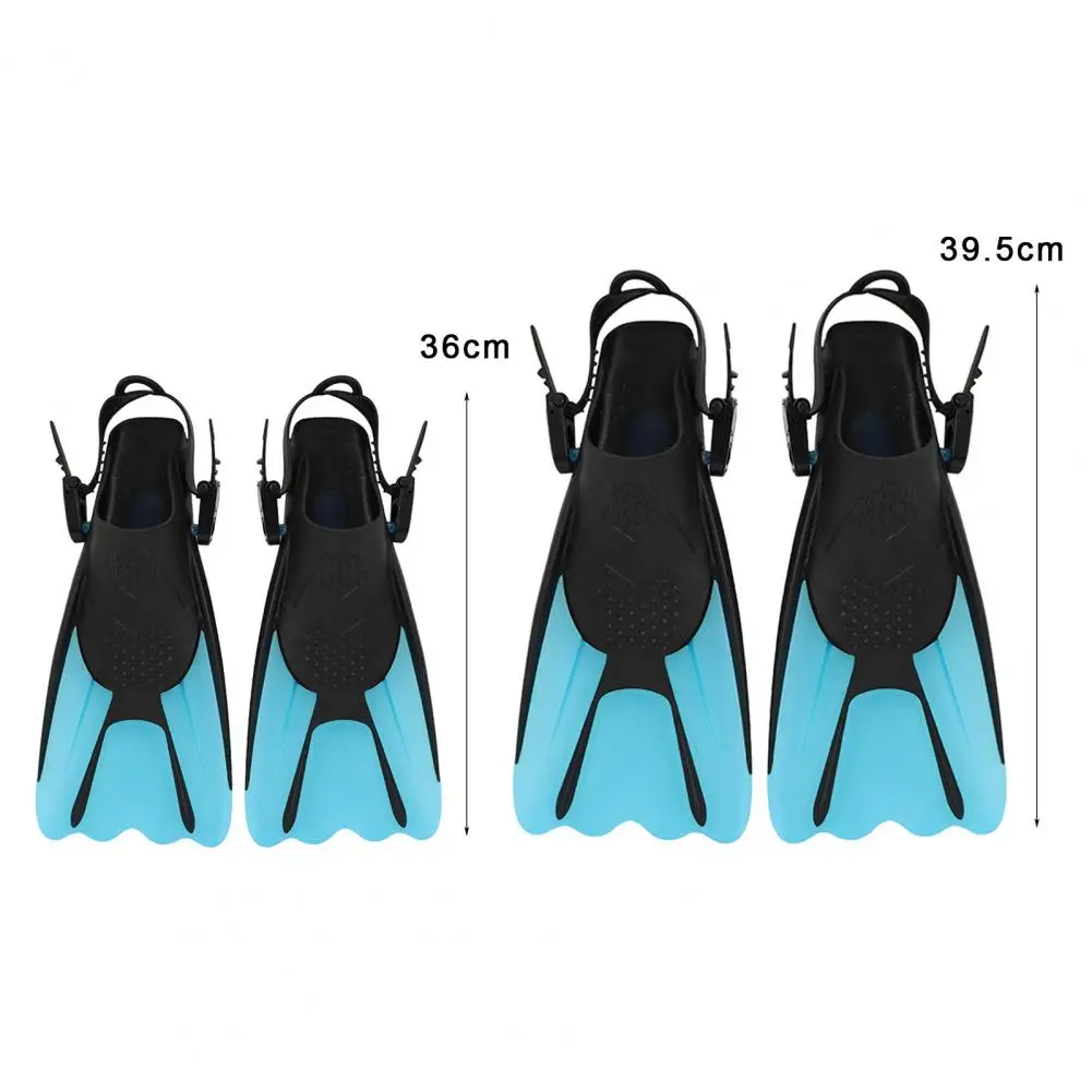 Outdoor Snorkel Fins Adjustable Buckles Swimming Flippers Short Silicone Scuba Diving Shoes Open Heel Travel Men Womens Diving