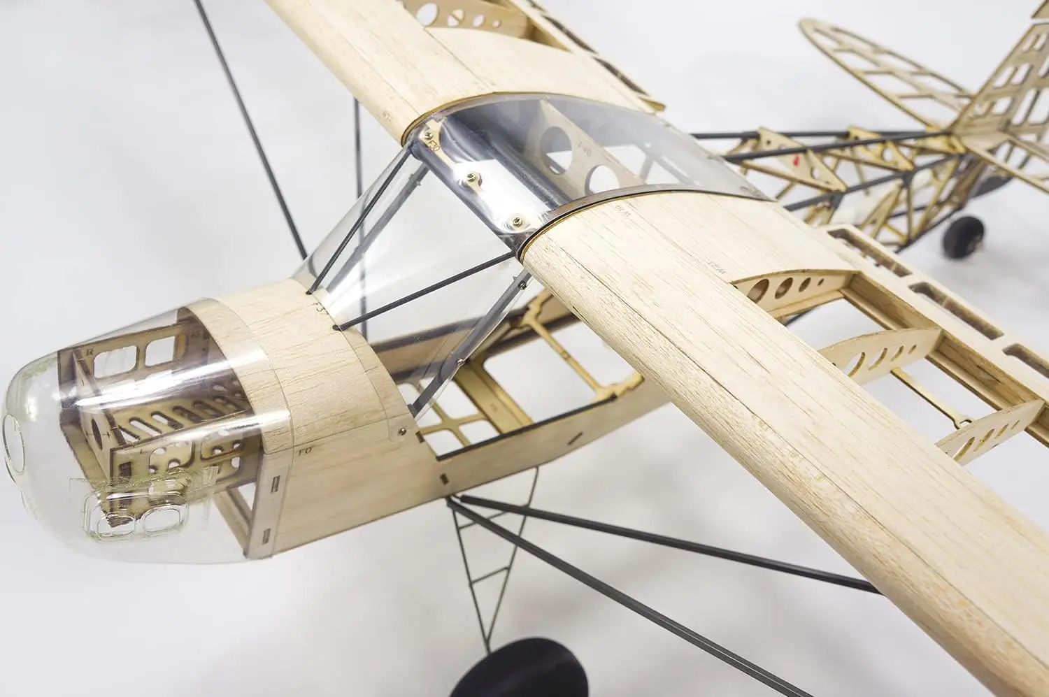 Balsa Wood RC Airplane Kit 1000mm Wingspan Savage Bobber Model DIY Fixed-Wing Plane for Adults with Motor ESC - view 4