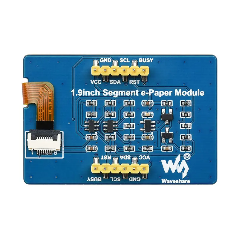 1.9-inch segment code e-ink module, 91-segment display for timer / temperature humidity / power meter screen, partial refresh