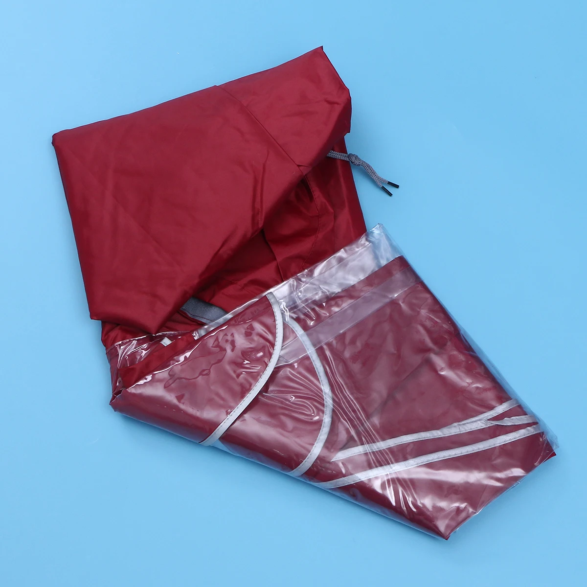 

Thickened Waterproof Oxford Fabric Motorcycle Raincoat Electric Bike Rain Cape Foldable Cycling Raincoat Adult Size Xxxxl Wine