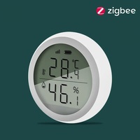 Tuya Smart ZigBee Thermometer Home Indoor Temperature And Humidity Sensor With LCD Display APP Voice Control