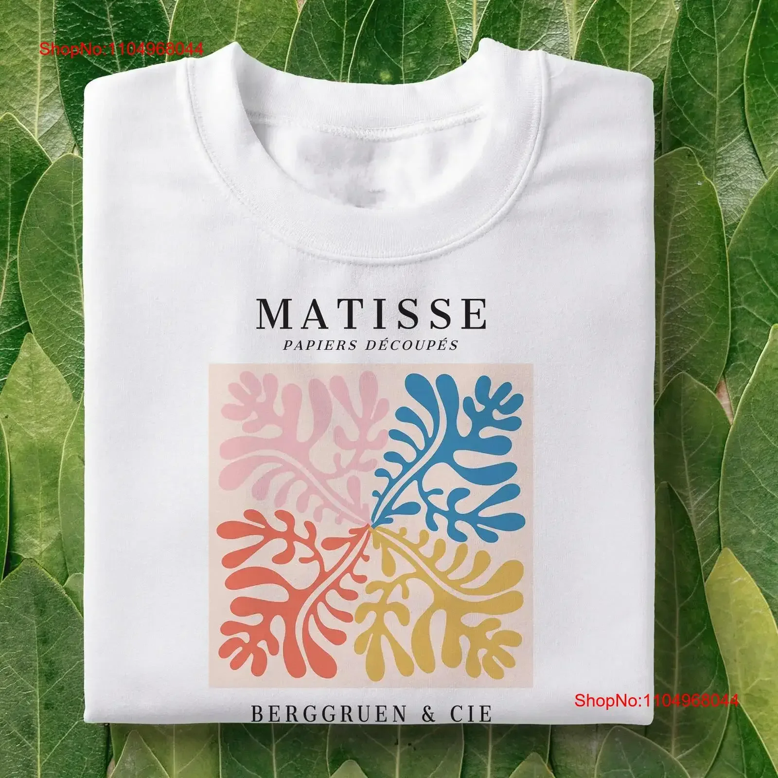 

Футболка Matisse Papiers Decoupes Berggruen cie Эстетическая футболка Pastel Abstract Art Henri vintage Washed homme Универсальная Стильная