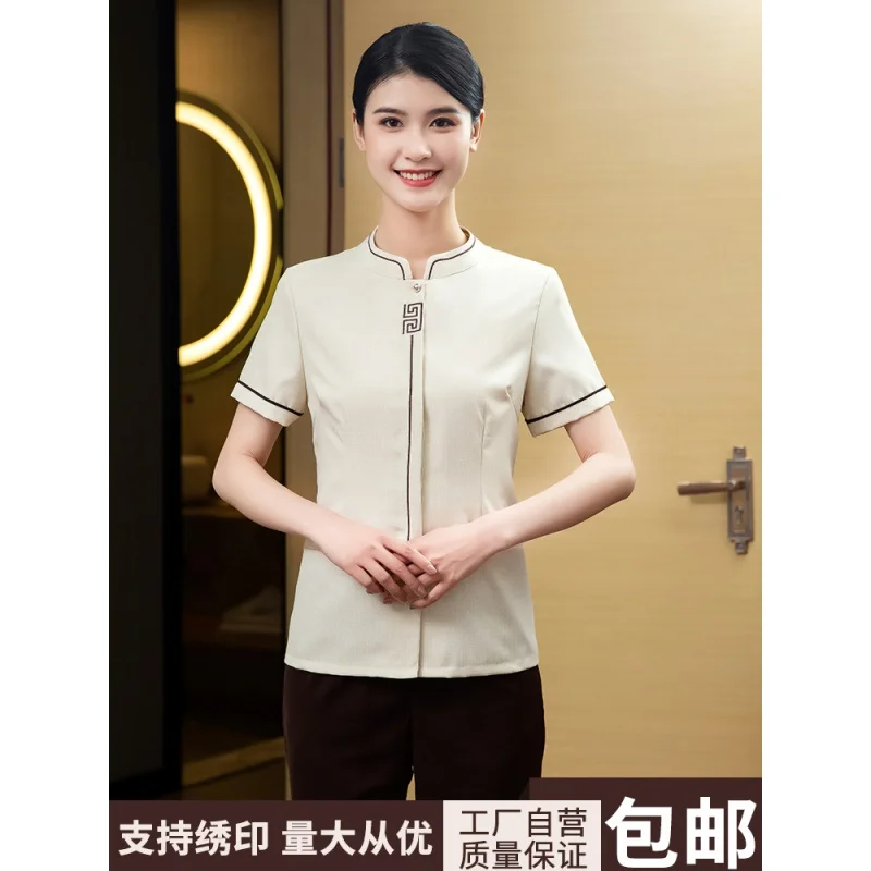 

Hotel Room Attendant Cleaner PA Property Cleaning Aunt Cleaning Work Clothes Short-Sleeved Summer Clothes Female Male