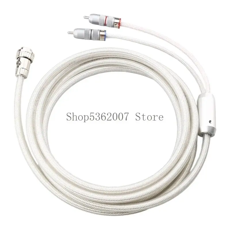 Professional 4Pin DIN Male To 2RCA Composite Extension Cable Studio Equipment 40JB