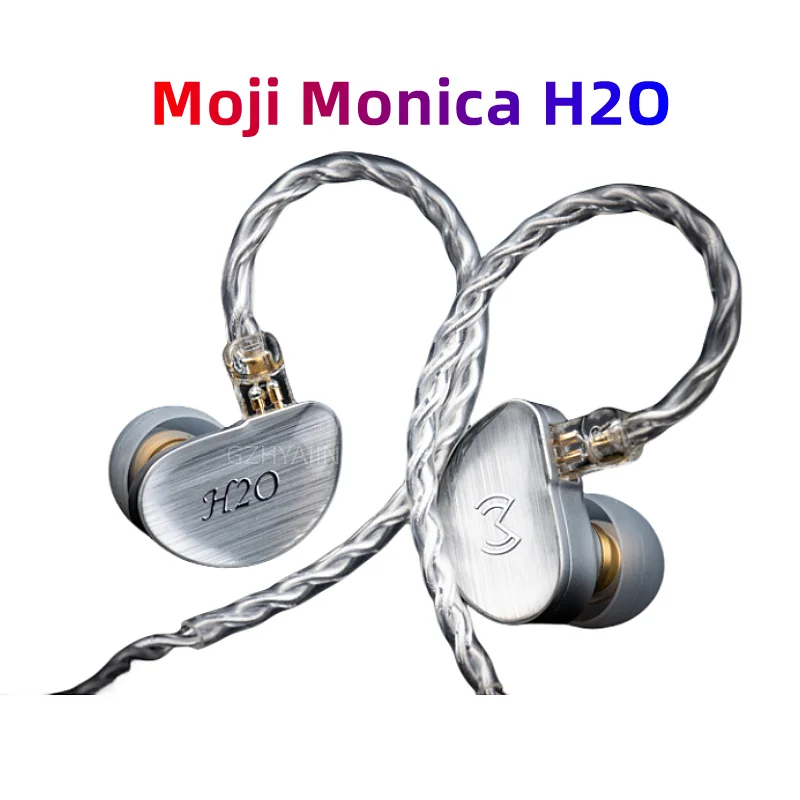 

Moji Monica H2O 1DD+2BA Hybrid Triple Driver In-ear Earphone with Liquid Silica Gel Dynamic Driver, Detachable 0.78mm 2Pin Cable