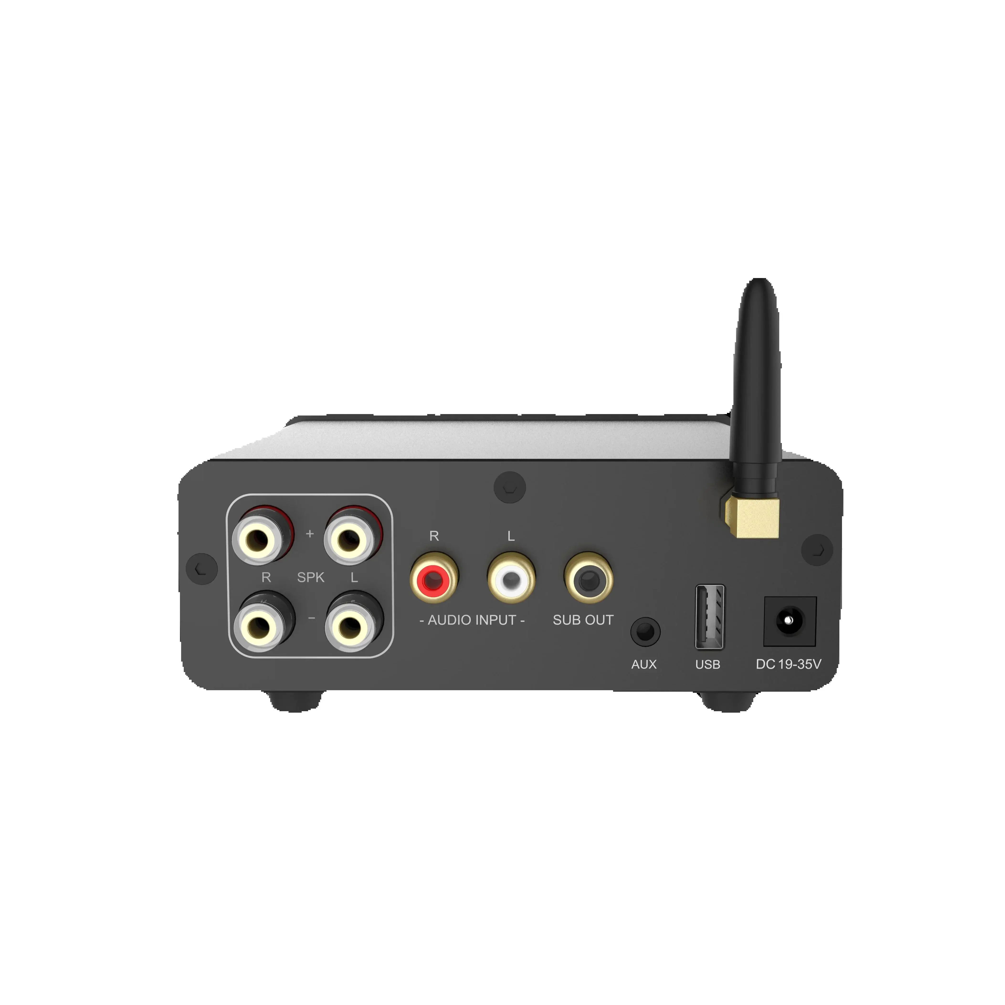 HiFi Bluetooth 2.1ch Digital Amplifier, TPA3255 350W and SA5532DR chip supports Bluetooth 5.3, RCA, USB input and Speaker, AUX,