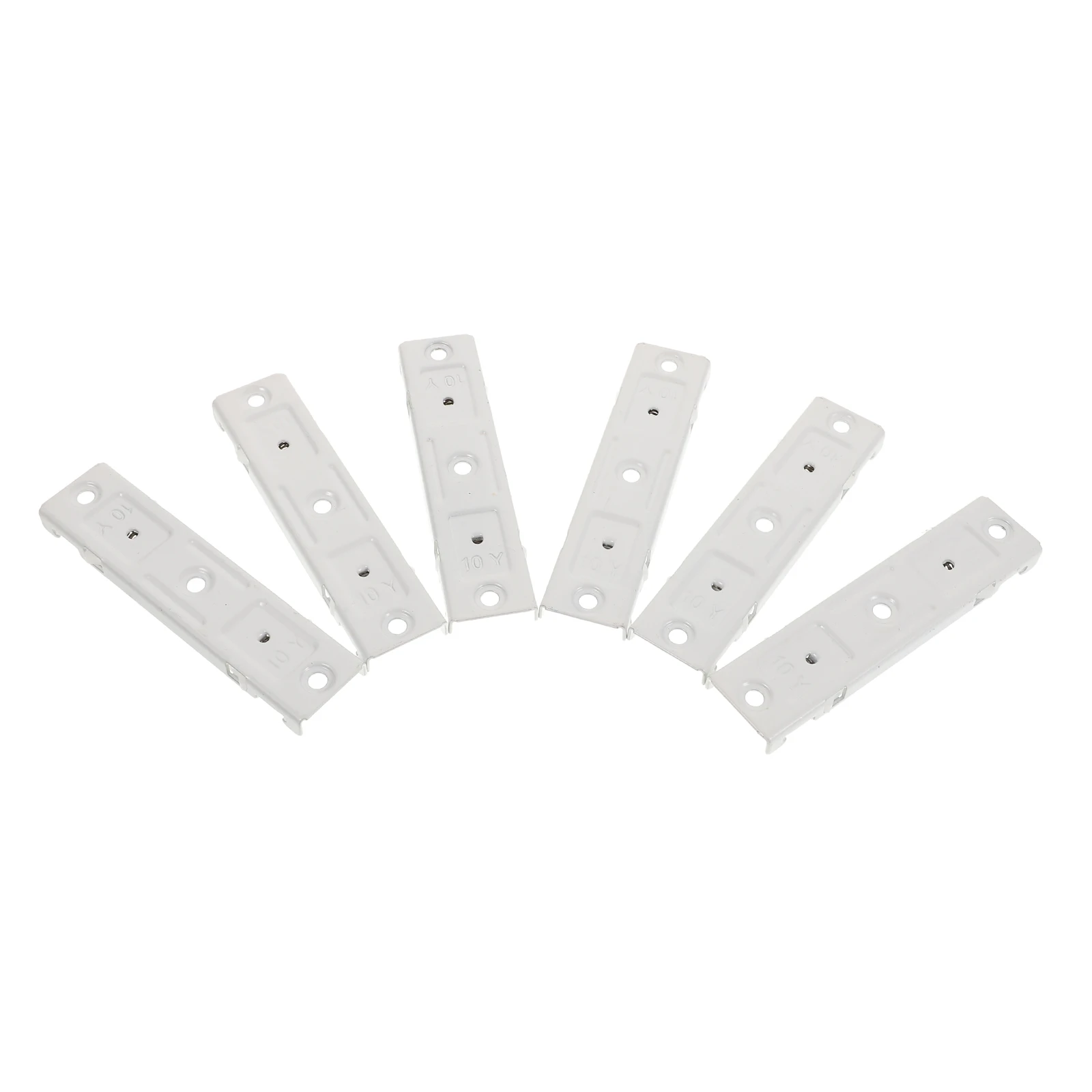 

6 pcs Curtain Track Code Stainless Steel Ceiling Rail Mount Brackets Wall Mount Flexible Connector Track Fittings