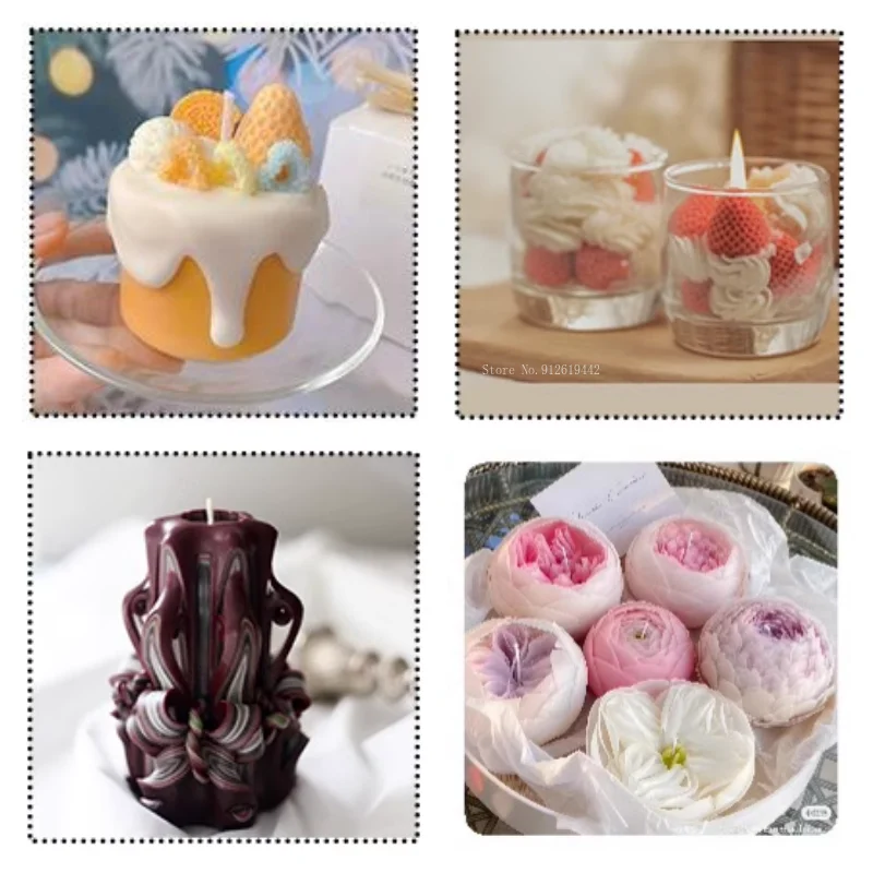 200 g/borsa Cera Microcristallina Morbida/Dura Blocco Solido Additivo Aromaterapia FAI DA TE Candela Decorativa Che Fanno Materie Prime Adesive