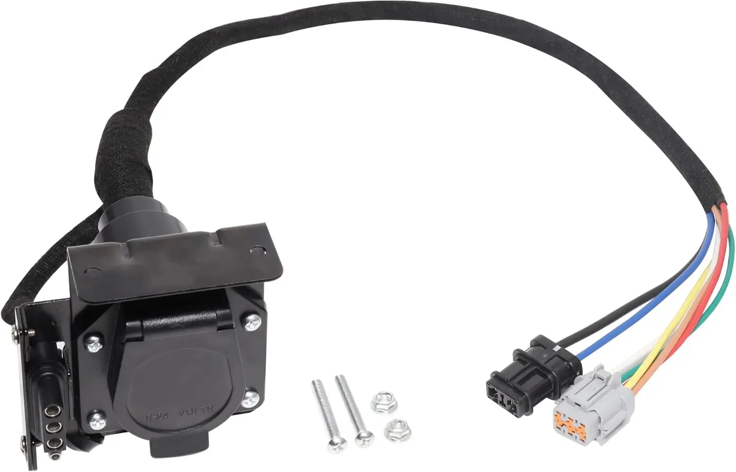 

4-контактный плоский и 7-контактный жгут проводов для прицепов-фургонов для Nissan Frontier/Xterra/Suzuki Equator, требуется заводской пакет буксировочного оборудования