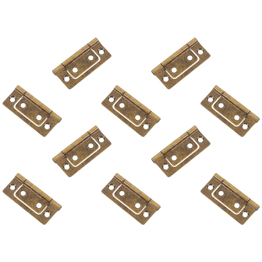 

10Pcs Mother Child Structure Flat Cabinet Door Hinges Copper Heavy Duty Iron Kitchen Furniture Hardware
