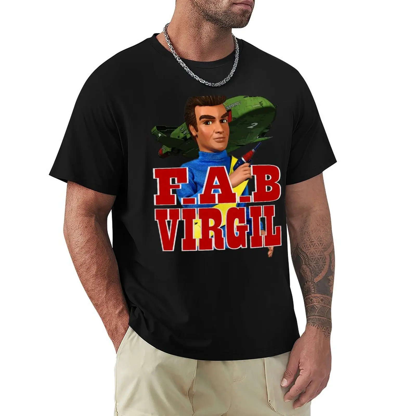 

F.A.B. VIRGIL, Thunderbird 2 T-Shirt Big Size Daily Wear T-Shirt