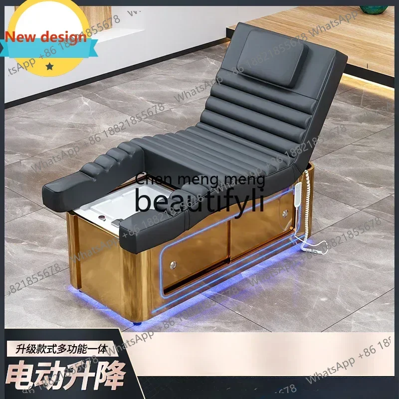 

A601 Electric beauty bed Beauty Spa shop Massage foot massage integrated bed Massage eyelash manicure foot chair