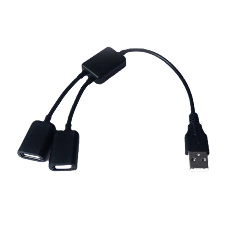 

USB-разветвитель Y-кабель USB 1 «папа» на 2 «мама» Удлинитель-разъем Двойной удлинитель USB-порта Концентратор Адаптер зарядного устройства для передачи данных