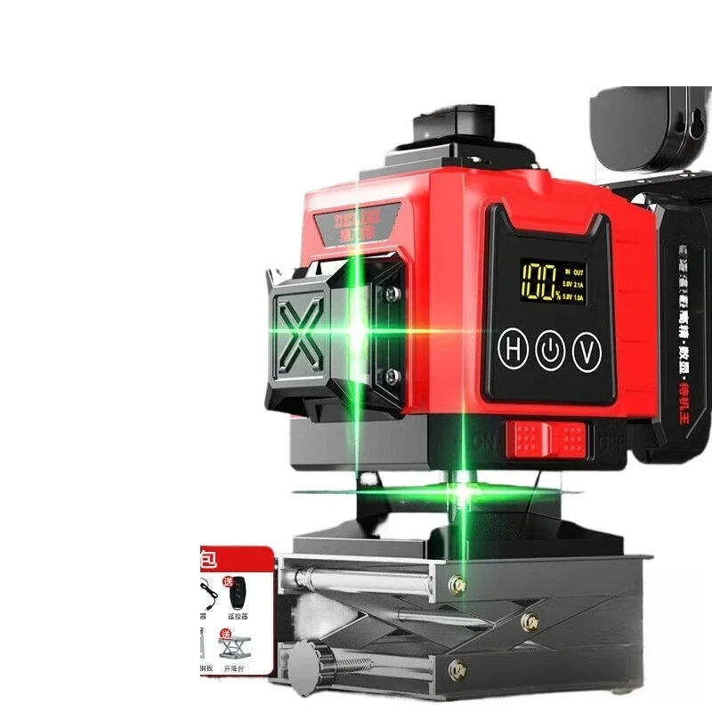 Electrical level, strong light 12 lines green light, high-precision outdoor wall and ground 16 lines laser
