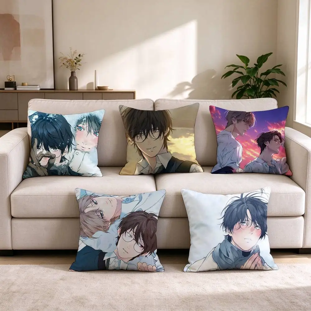 L-Lost In The Cloud Comic  Square Double-Sided printed Pillow Case Bedroom Bedside Pillow Sofa Cushion Cover