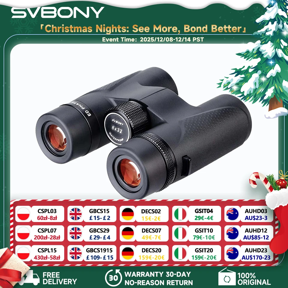 yZ[zSvbony SV202 8X32/8x42/10x42/10X50 ED oዾ IPX7 hoዾ BAK4 o[hEHb`OAV̊ϑALvp