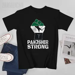 Męska Panjshir silna flaga doliny Panjshir afgańska afgańska koszulka T shirt kobiety chłopcy 100% bawełna krótki T-Shirt Unisex