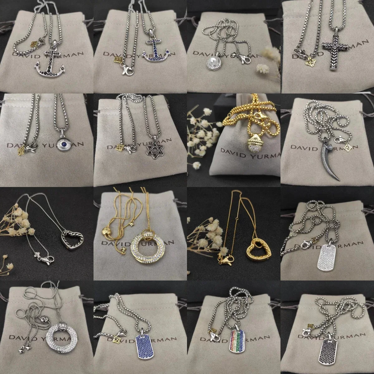 

2025 New 925 sterling silver chic cross necklace for women and a unique anchor pendant for men, elegant and personalized gifts