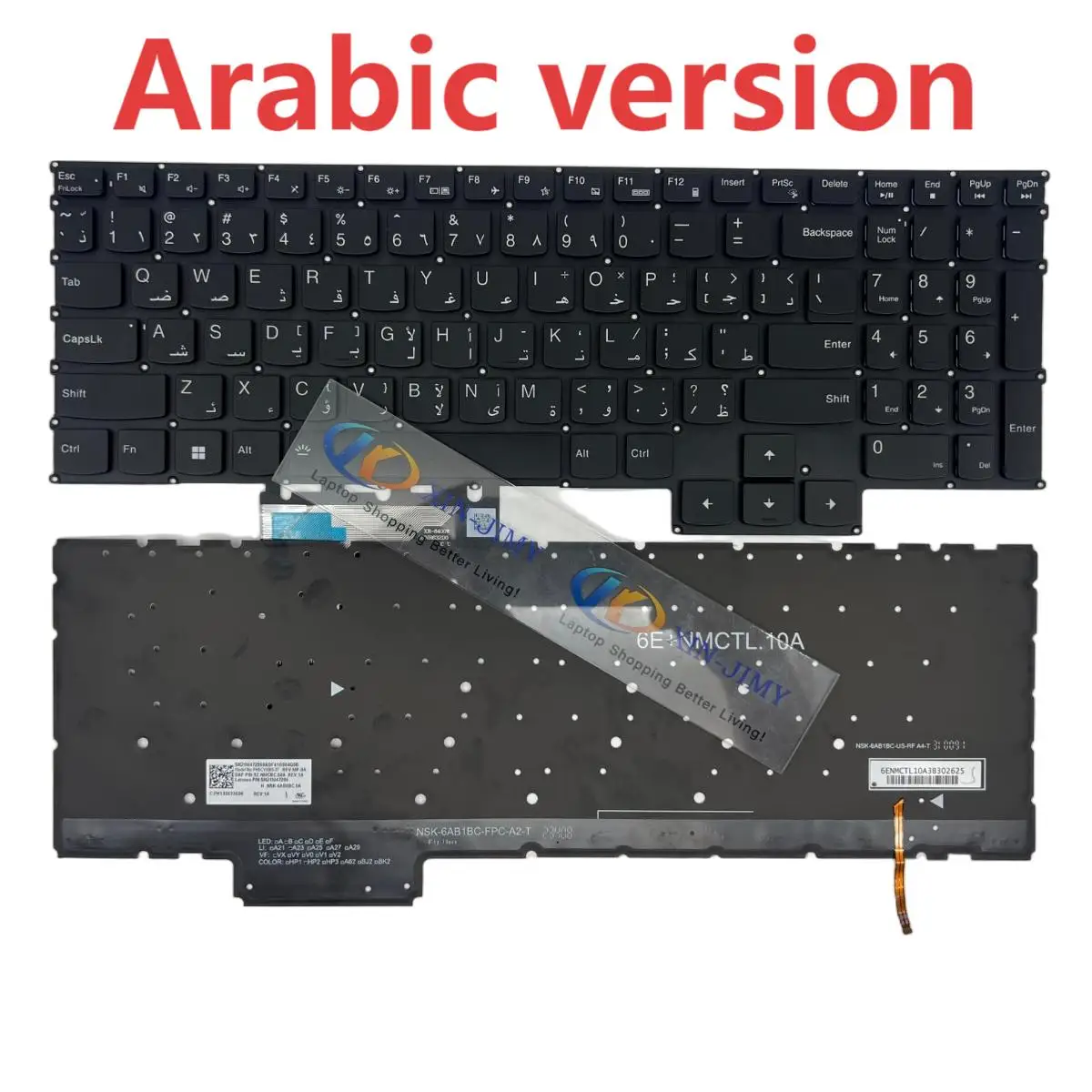 G5000 arabic single backlit Keyboard for Lenovo Legion LOQ 15APH8 15IRH8 G5000 APH8 ,Slim 5 16APH8,16IRH8