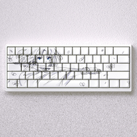 Anime Keycaps White 73/98 Keys Side Print PBT Dye Sublimation Cherry Height for Mechanical Keyboard AULA F75 Anne Pro 2