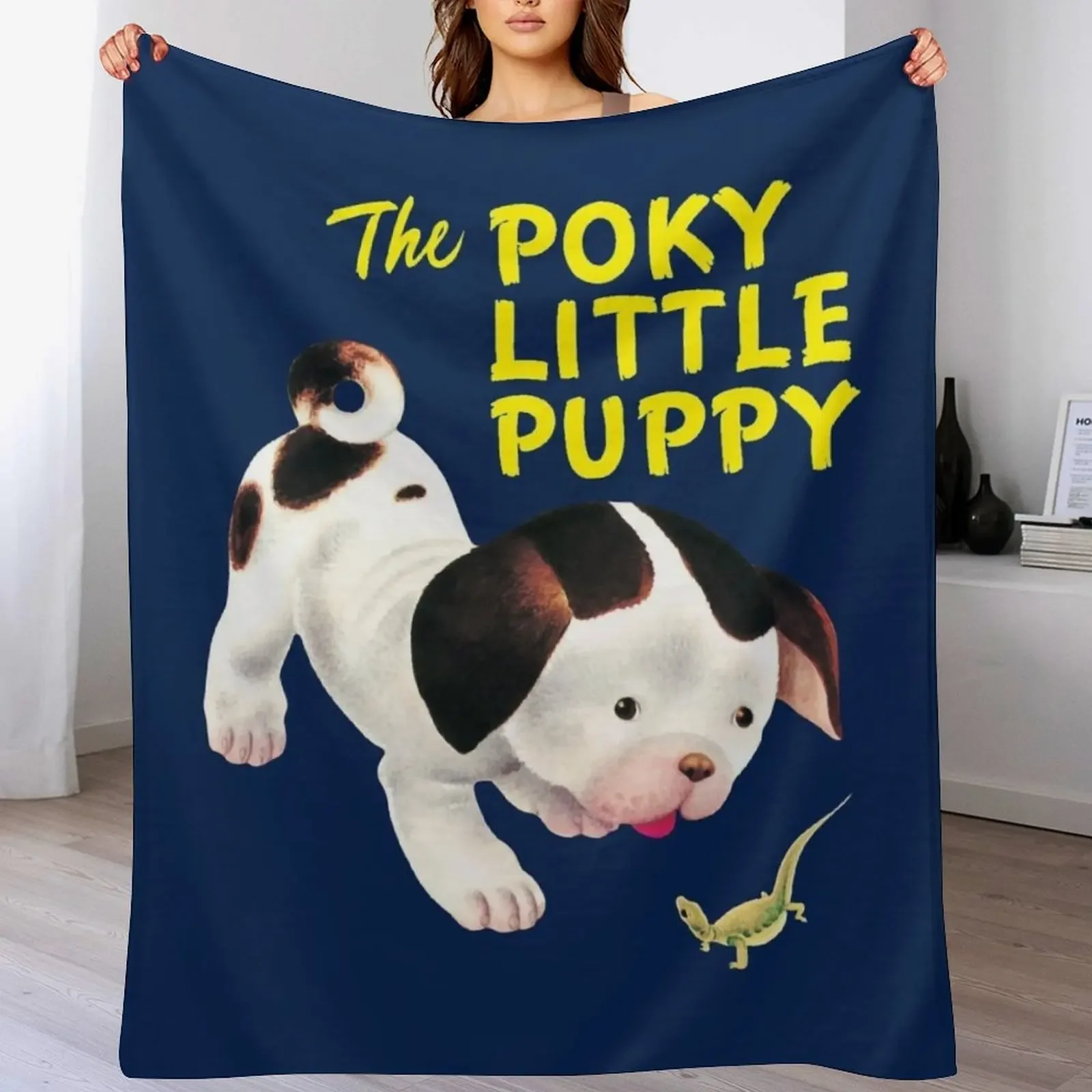 

Poky Little Puppy little golden book classic illustration Throw Blanket warm winter funny gift Blankets