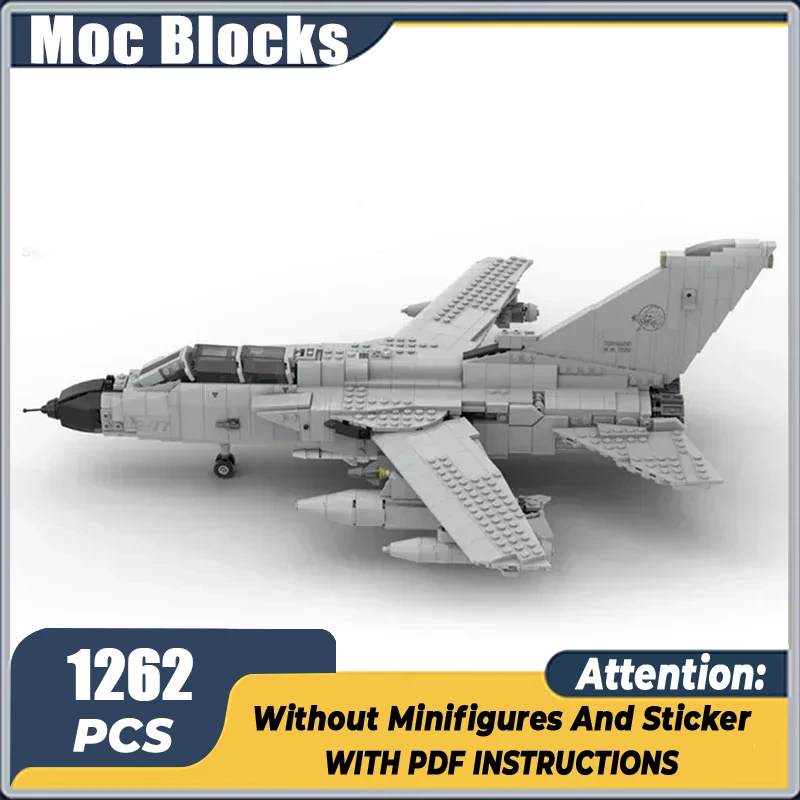 Moc Building Bricks Military Model Panavia Tornado ECR Fighter Technology Modular Blocks Gifts Christmas Toys DIY Sets Assembly