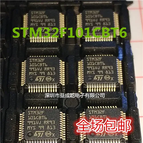 Free shipping   STM32F101CBT6 STM32F101CBT6 LQFP-48       10PCS
