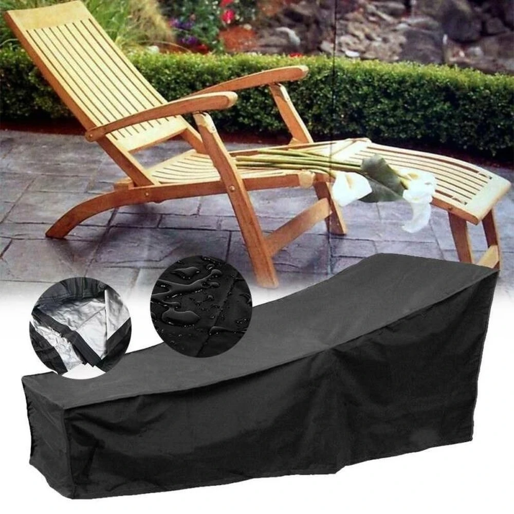 Recliner Camping Beach Chairs Sun Lounger Sun Bed Outdoor Furniture Cover Heavy Duty Patio Rattan Chair Cover（only Cover）