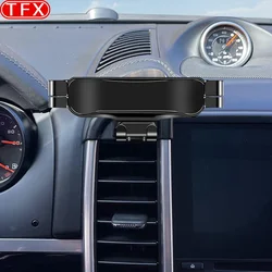 For Porsche Cayenne 2011-2015 Car Styling Mobile Phone Holder Air Vent Mount Gravity Bracket Stand Auto Modified Accessories