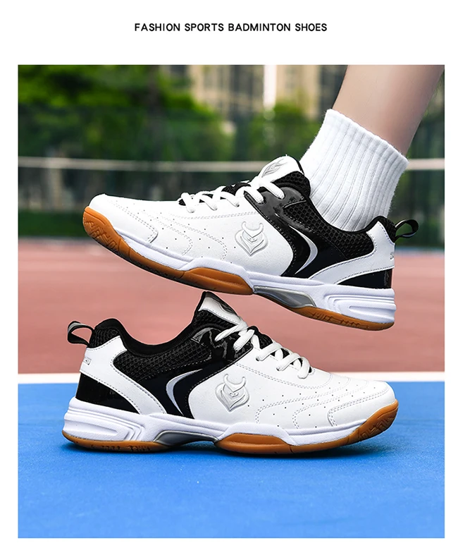 Herren-Badminton-, Tischtennis- und Volleyballschuhe, atmungsaktives Mesh-Material, Gummisohle, rutschfest, hinterlässt keine Spuren, Indoor-Sneaker für den Hallenbereich. – Detail 15