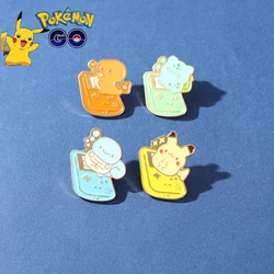 Pokemon Series Pikachu Cuddly Game Console Cute Cartoon Brooch Anime Character Alloy Badge Enamel Pins Clothing Bag Accessories