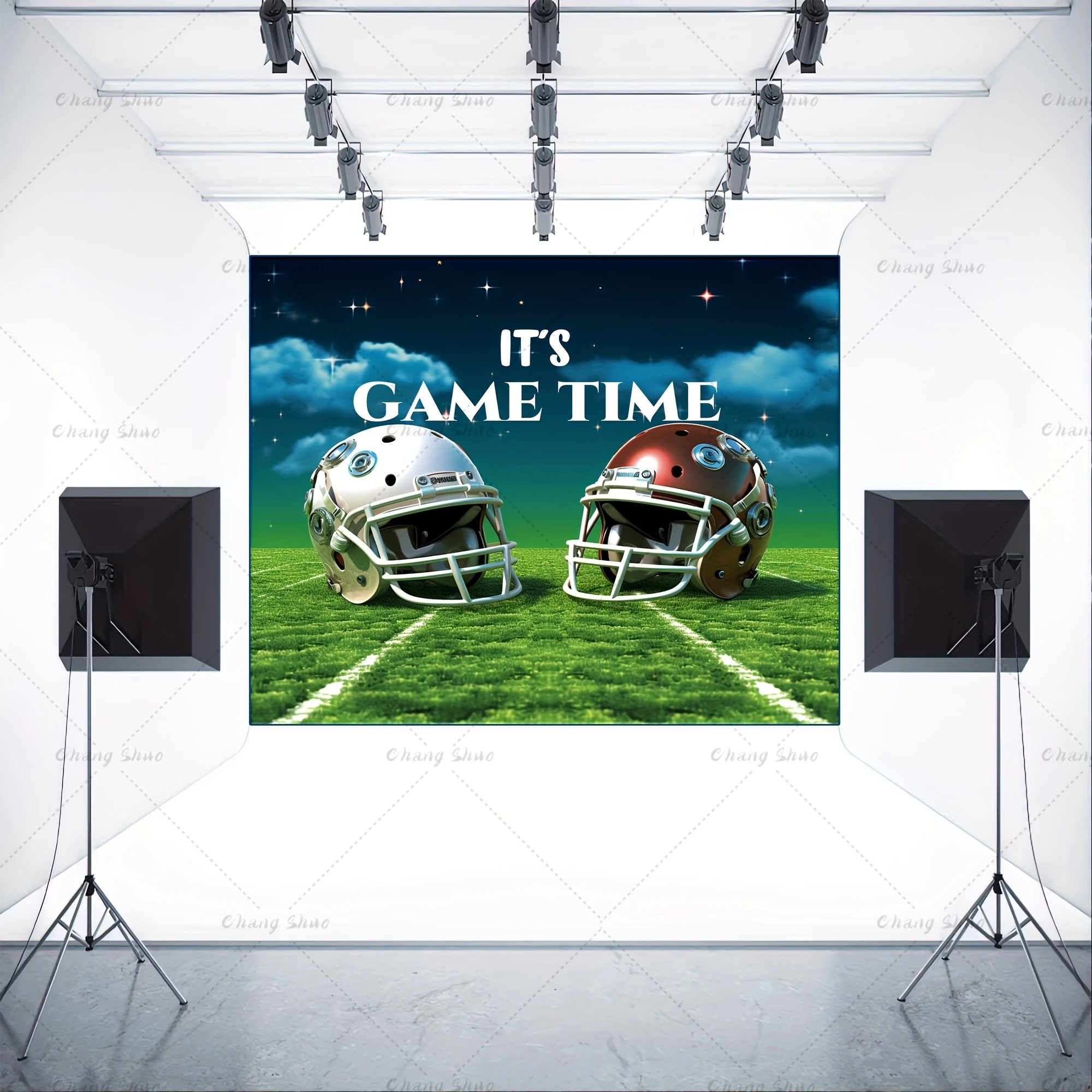 Sports Theme Backdrops Boy Birthday Party Baseball Field Sports Photography Background Baby Shower Banner Photo Booth Props