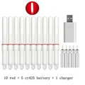 red and 5 battery