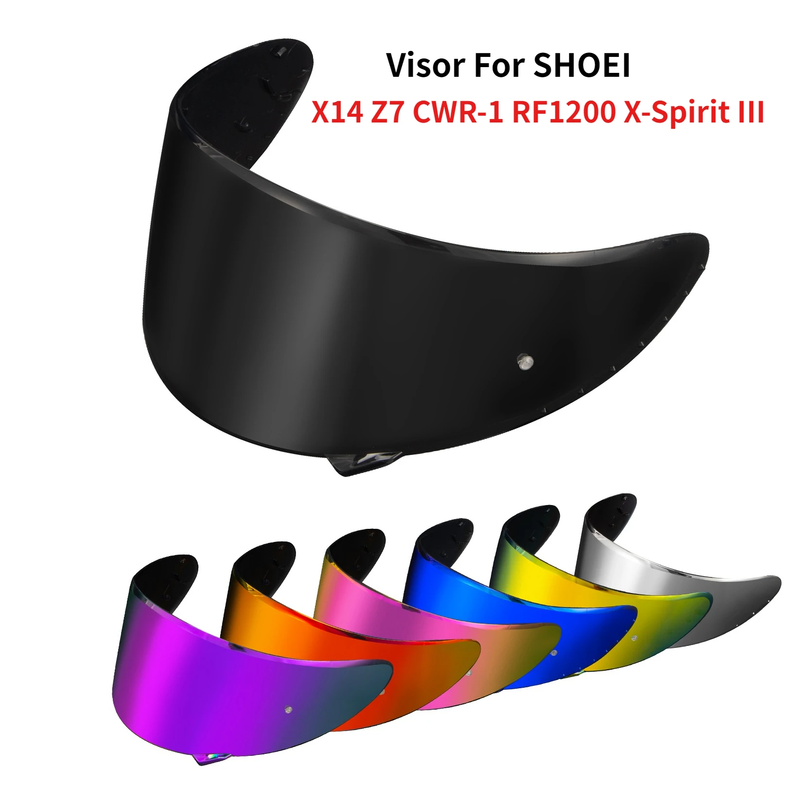 Motorcycle Helmet Visor for SHOEI X14 NXR Z7 CWR-1RF1200 RYD X-Spirit III UV Protection Face Shield Replacement Accessories