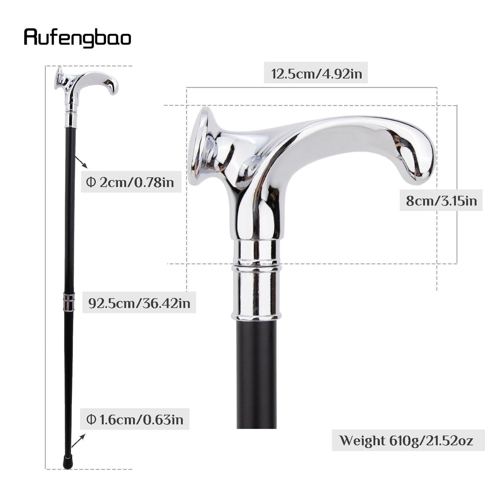 Bacchette da fata in lega ergonomica bianca Bastone da passeggio a spirale Bastone da passeggio per principessa Bacchetta Cosplay Bastone per festa di compleanno di nozze 92 cm