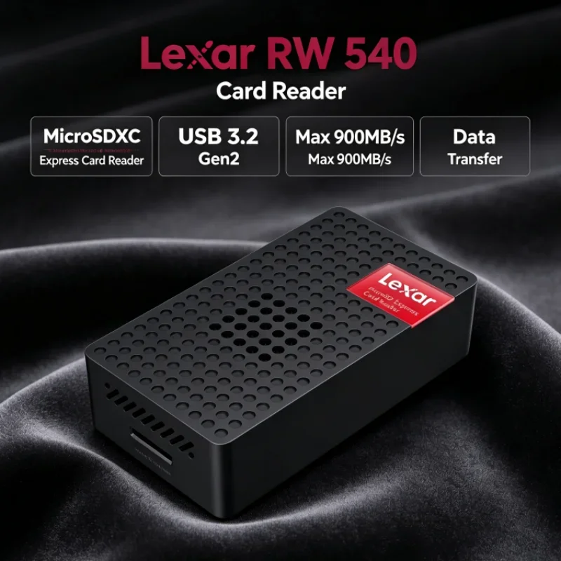 Lexar RW540 PLAY PRO MicroSD Card Reader Max 900MB/s MicroSDXC Express Card Reader USB 3.2 Type-C for Switch 2 Data Transfer