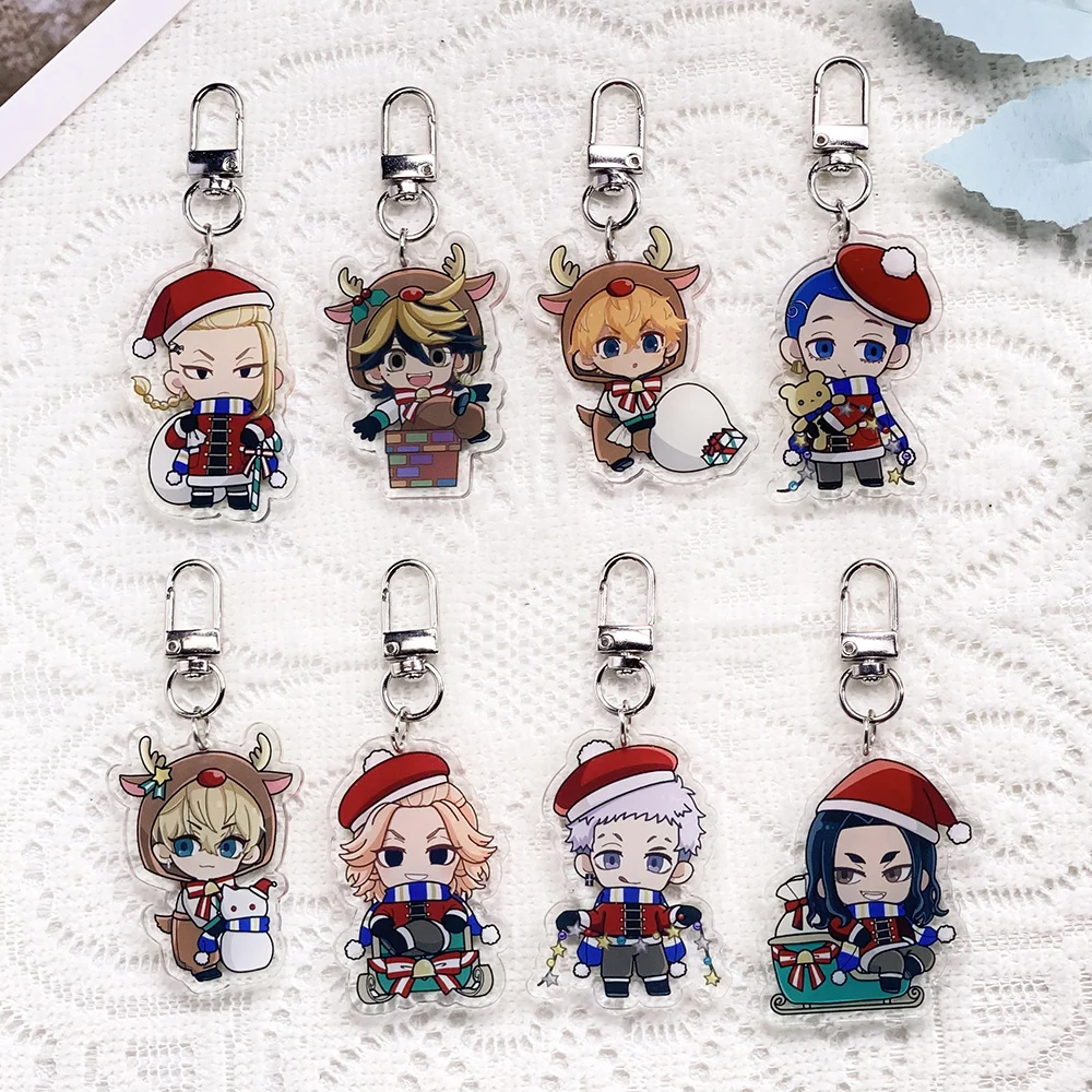 

8PCS Anime Characters Tokyo Revengers Acrylic Keychain Accessories Creative​ Keyrings Friends Gifts Bag Charms Backpack Pendant